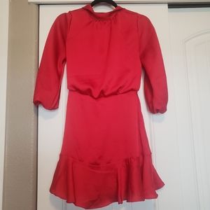 VICI Call Me Angel Textured Satin Dress